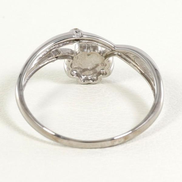 K18 White Gold Diamond Ring 10.5 in Excellent Condition