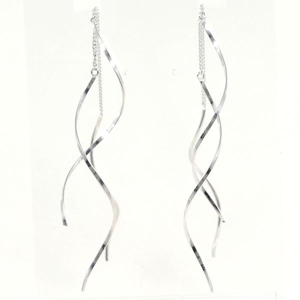 K10 White Gold Earrings in Pristine Condition