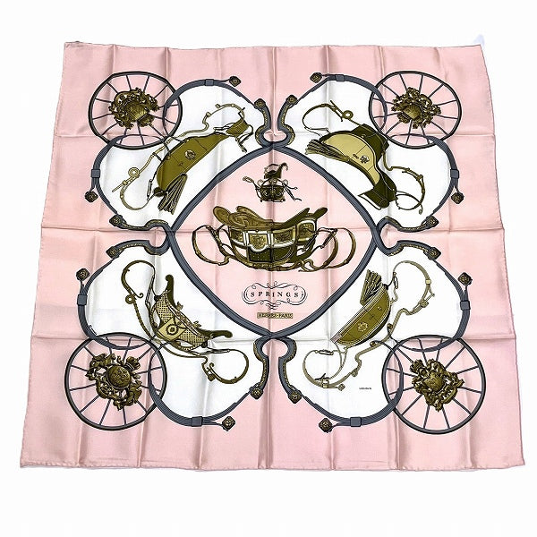 Hermes Silk Scarf Carré 90 Spring in Great Condition