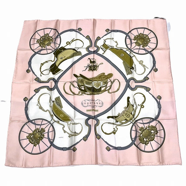 Hermes Silk Scarf Carré 90 Spring in Great Condition