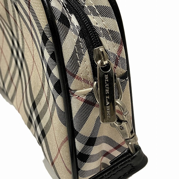 Burberry Nova Check Nylon Leather Pouch in Good Condition