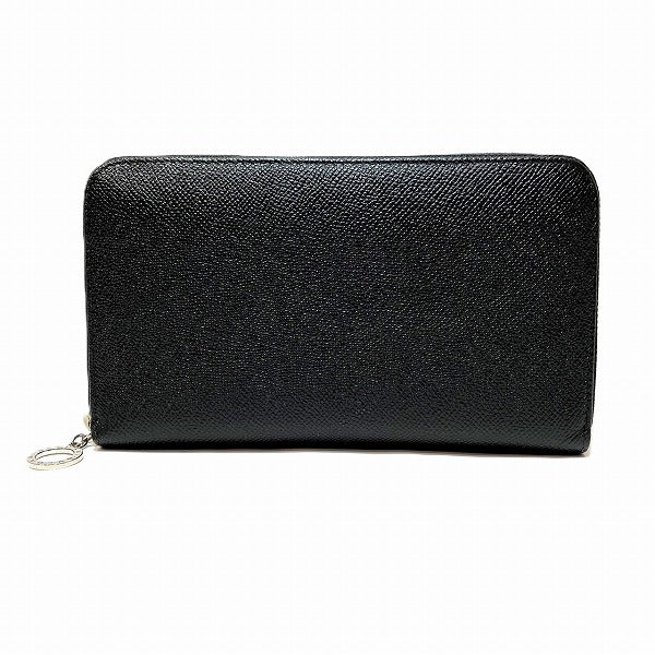 Bvlgari Leather Round Zip Wallet 36933