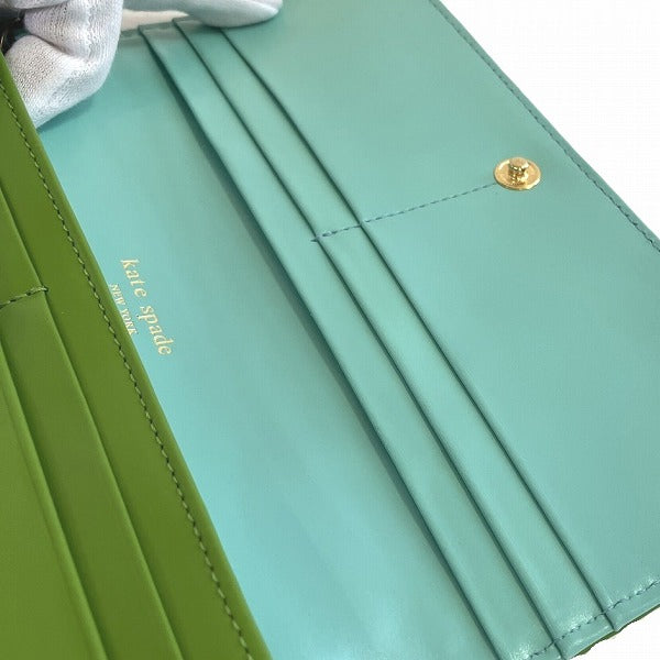 Kate Spade New York Khaki Leather Long Wallet