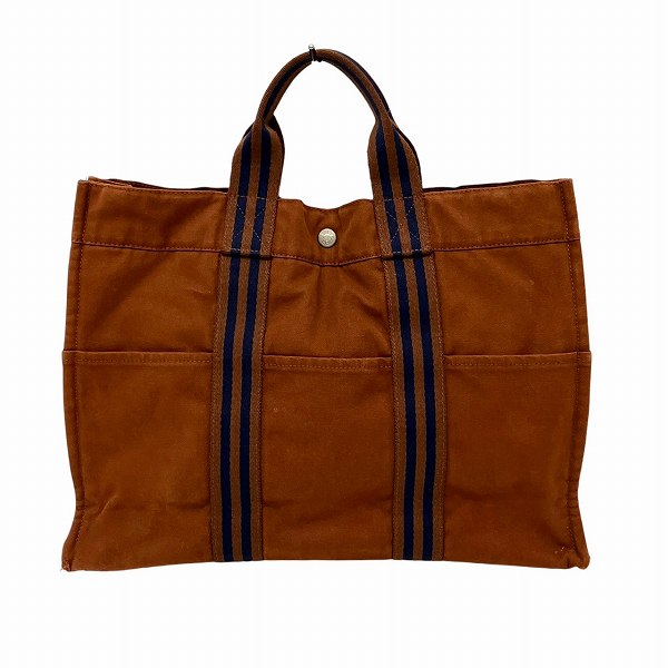 Hermes Cotton Canvas Fourre-Tout MM Tote Bag