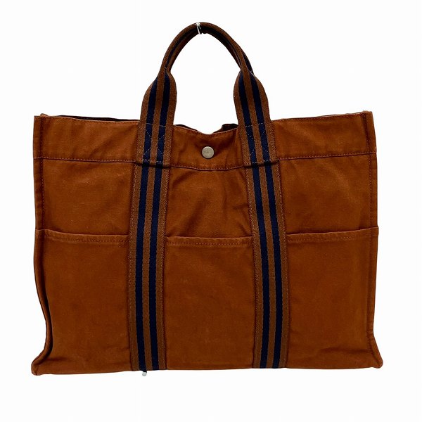 Hermes Cotton Canvas Fourre-Tout MM Tote Bag