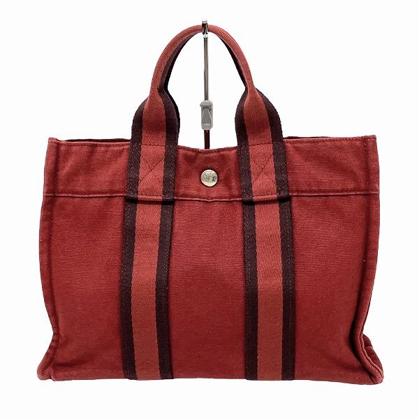 Hermes Cotton Canvas Tote Bag