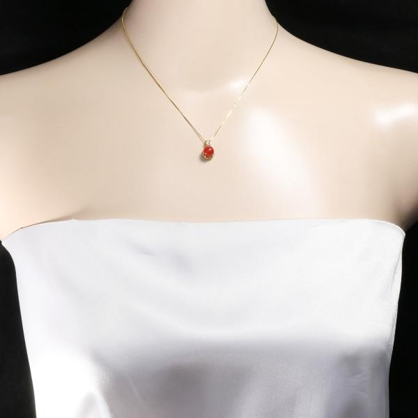 K18 Yellow Gold Coral Necklace