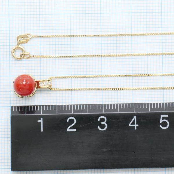 K18 Yellow Gold Coral Necklace