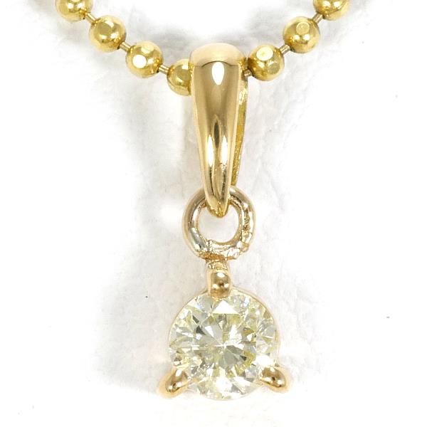 K18 Yellow Gold Necklace with Yellow Diamond