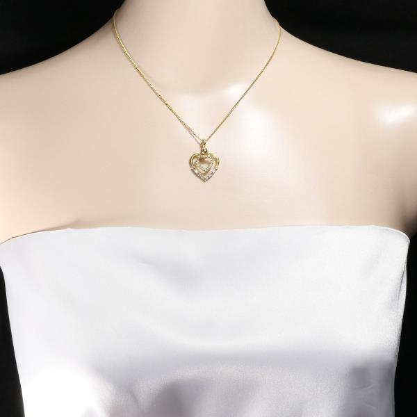 K18 Yellow Gold Necklace Brown Diamond