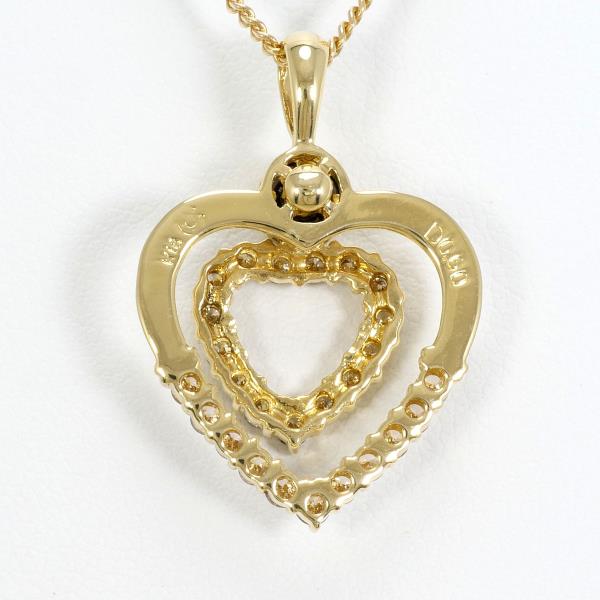 K18 Yellow Gold Necklace Brown Diamond