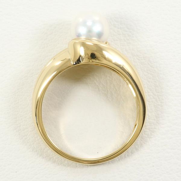 18K Yellow Gold Pearl Ring 11.5 in Excellent Condition