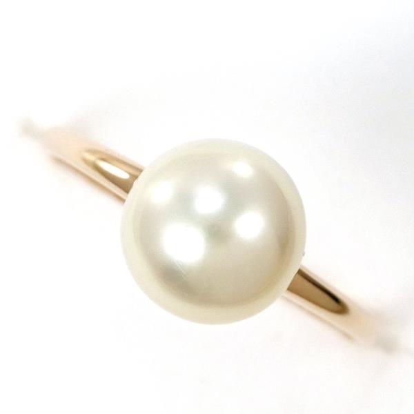 K10 Yellow Gold Pearl Ring 10.5