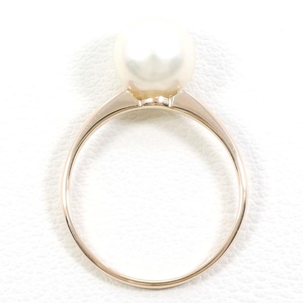 K10 Yellow Gold Pearl Ring 10.5