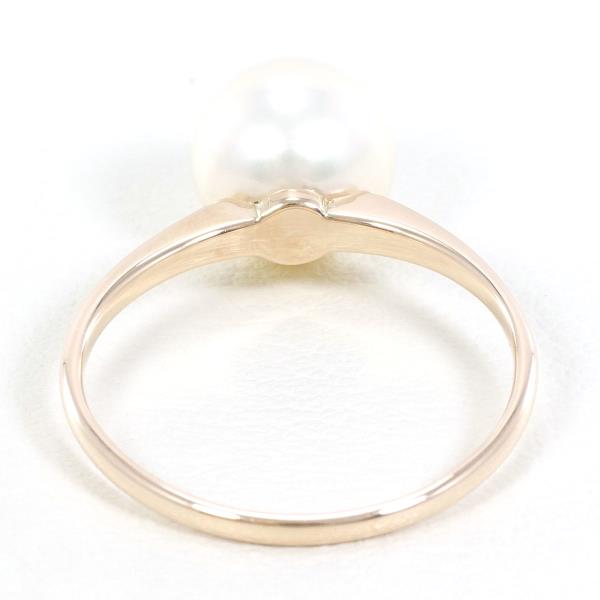 K10 Yellow Gold Pearl Ring 10.5