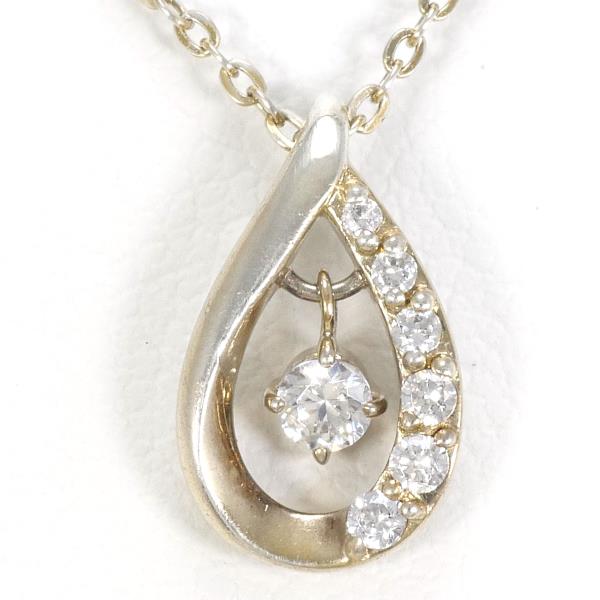 Canal 4℃ Silver Zirconia Necklace in Pristine Condition