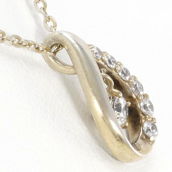 Canal 4℃ Silver Zirconia Necklace in Pristine Condition