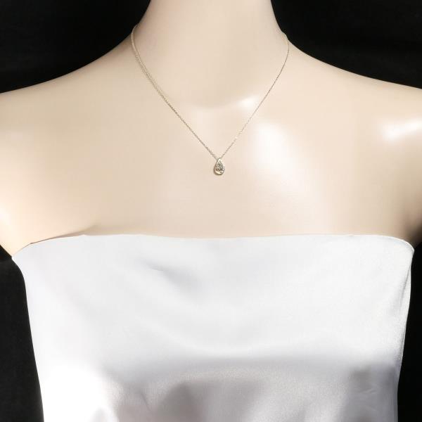 Canal 4℃ Silver Zirconia Necklace in Pristine Condition