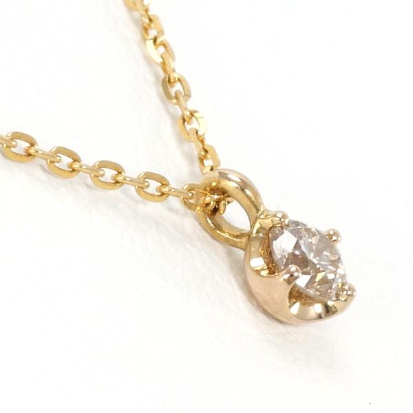 Canal 4℃ K18PG Diamond Necklace in Pristine Condition