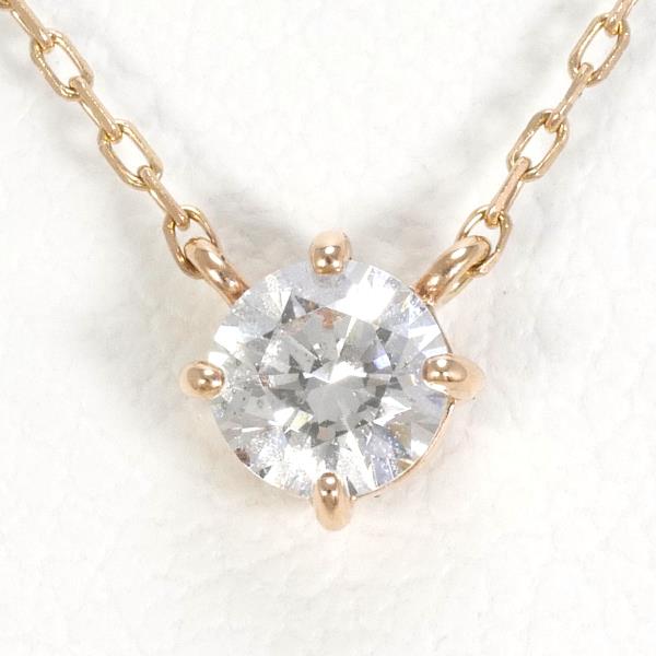 K10 PG Pink Gold Zircon Necklace