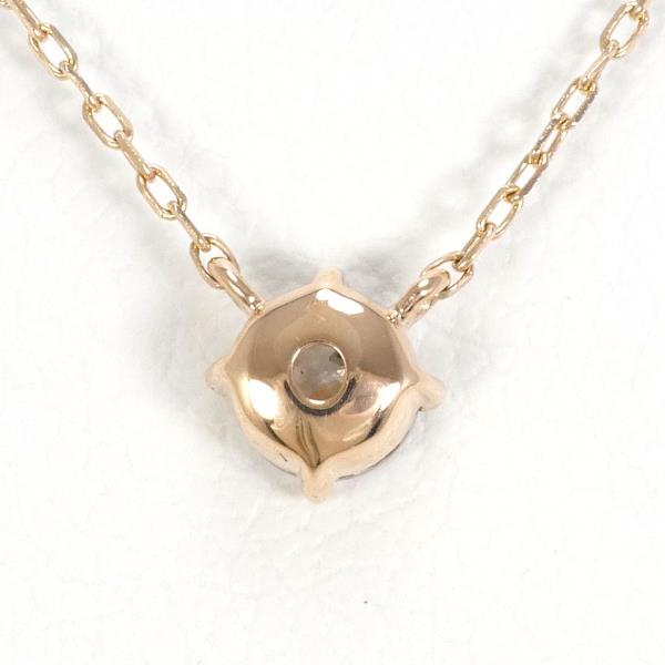 K10 PG Pink Gold Zircon Necklace