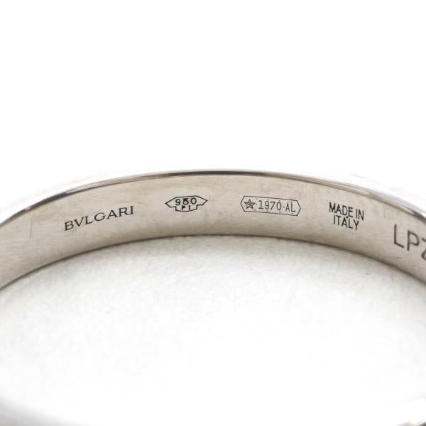 Bvlgari PT950 Platinum Ring Size 13.5 in Pristine Condition