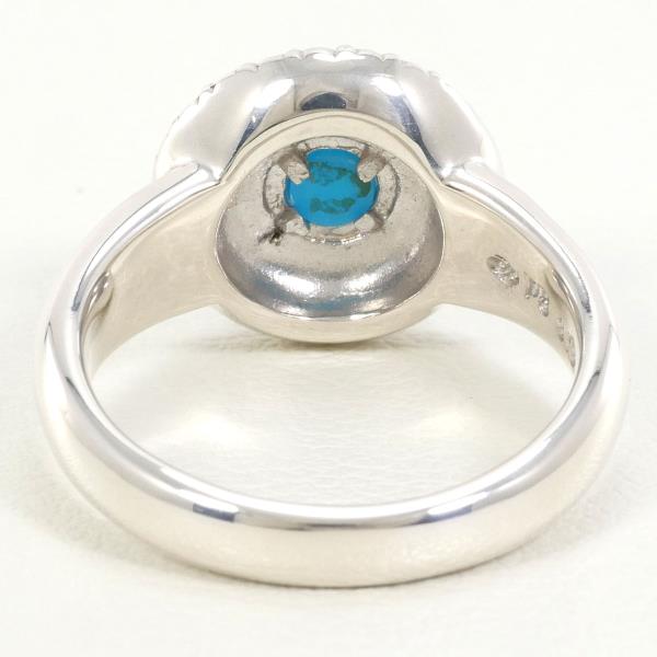 PT5 Silver Ring Turquoise PT900 10 in Excellent Condition