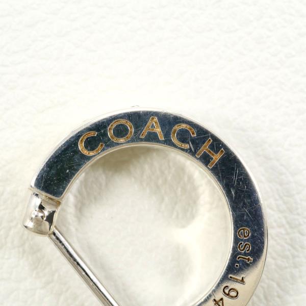 Coach Silver Rhinestone Earring in Pristine Condition