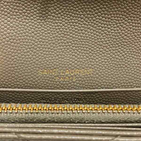 Yves Saint Laurent YSL V Stitch Leather Wallet