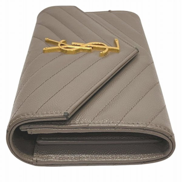 Yves Saint Laurent YSL V Stitch Leather Wallet