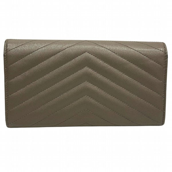 Yves Saint Laurent YSL V Stitch Leather Wallet