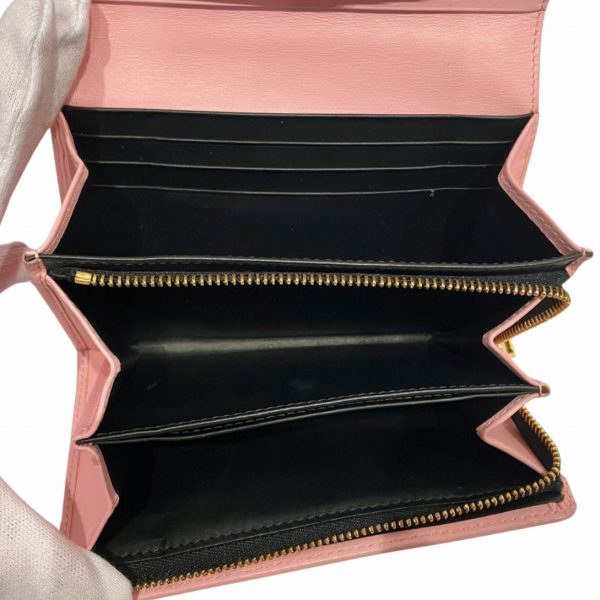 Loewe Leather Anagram Bifold Wallet Pink