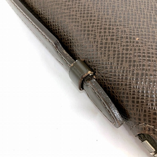 Louis Vuitton Taiga Organizer Atoll Long Wallet in Good Condition