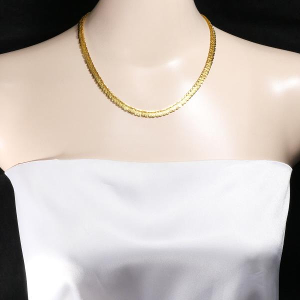 K24 Yellow Gold Necklace 17.0g 44cm in Pristine Condition