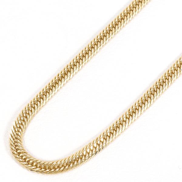 K18 Yellow Gold Necklace 50cm 10-Sided Triple 11.9g in Excellent Condition