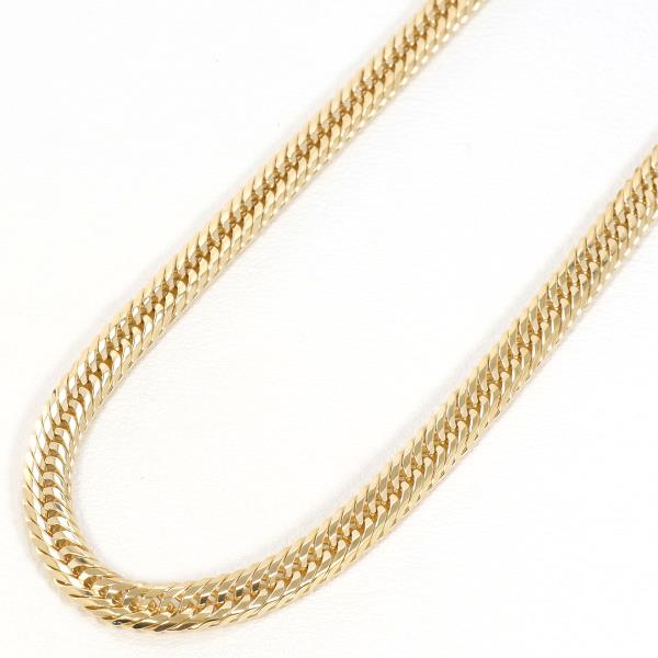 K18 Yellow Gold Necklace 45cm 10-Sided Triple 27g in Pristine Condition