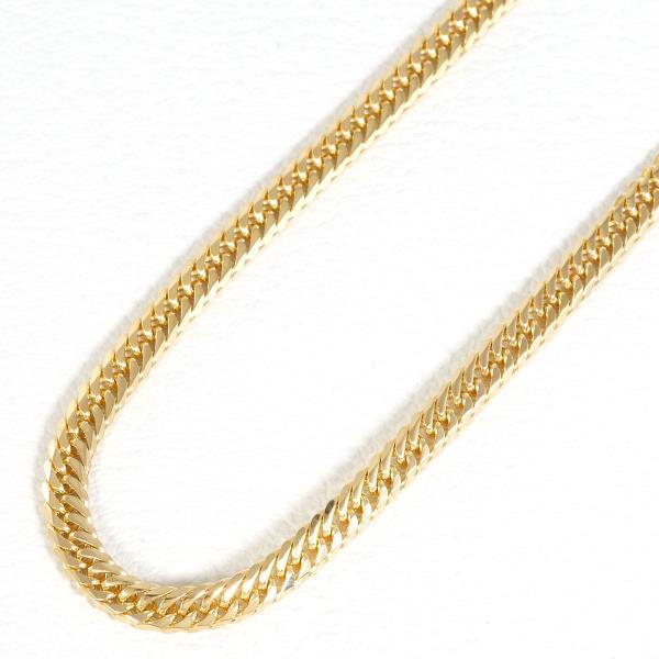 K18 Yellow Gold Necklace 45cm 6-Sided Double in Excellent Condition