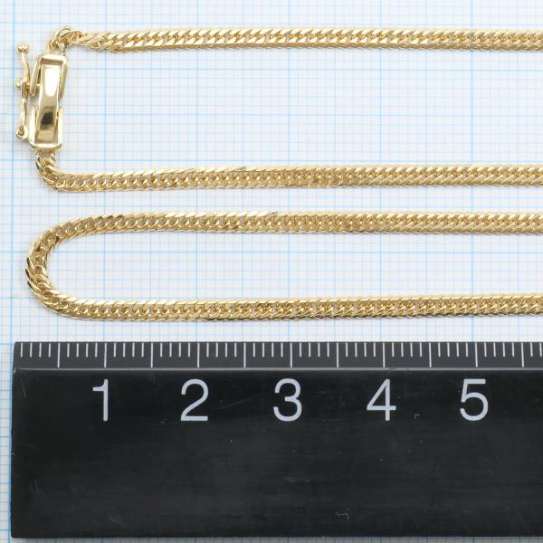 K18 Yellow Gold Necklace 45cm 6-Sided Double in Excellent Condition