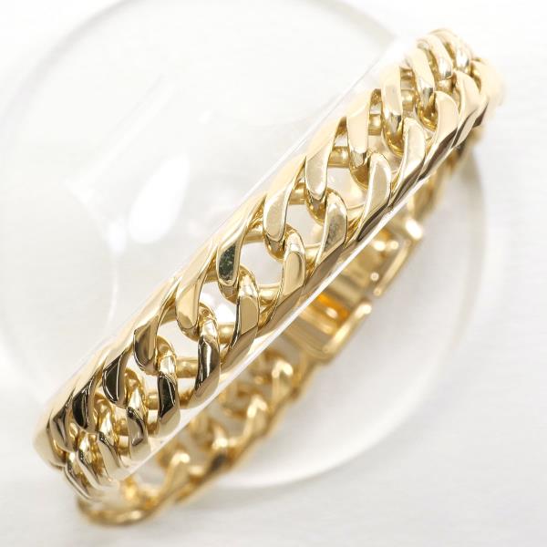 Mitsubishi Materials K18YG Yellow Gold Bracelet 22cm 44.2g in Pristine Condition