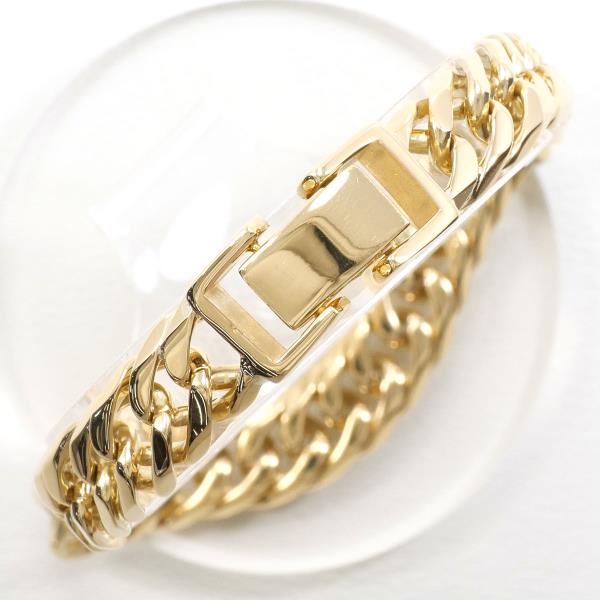 Mitsubishi Materials K18YG Yellow Gold Bracelet 22cm 44.2g in Pristine Condition