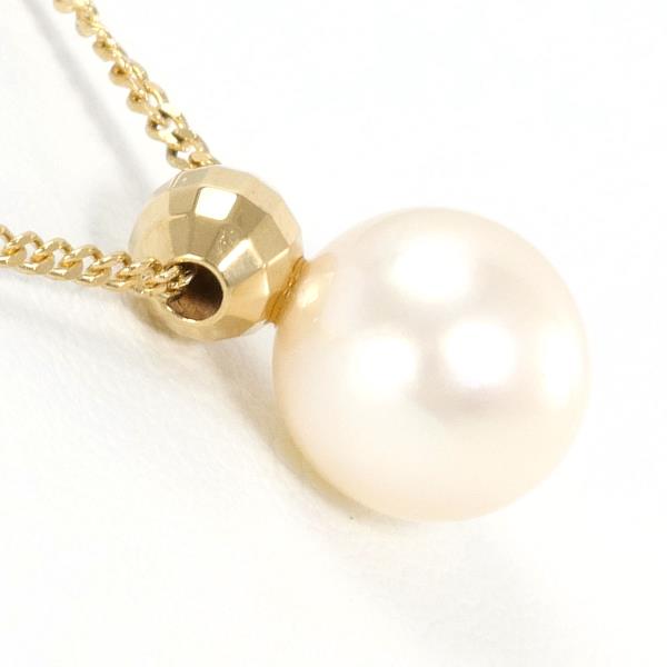 K18 Yellow Gold Pearl Necklace in Pristine Condition