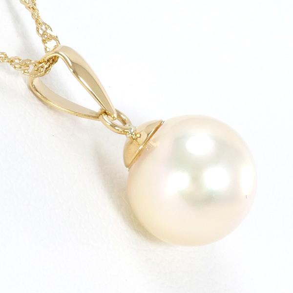 K18 Yellow Gold Pearl Necklace in Pristine Condition