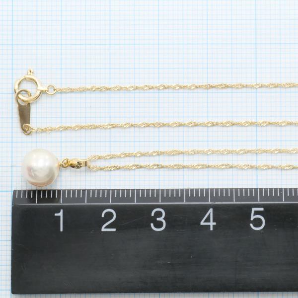 K18 Yellow Gold Pearl Necklace in Pristine Condition