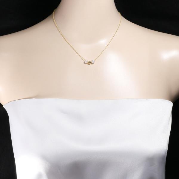 K18 Yellow Gold Pearl Necklace in Pristine Condition