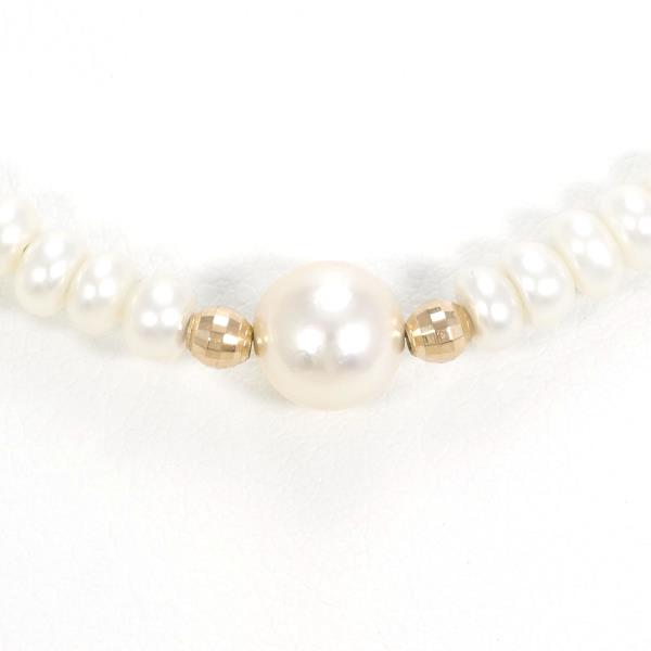 K18 Yellow Gold Pearl Necklace in Pristine Condition