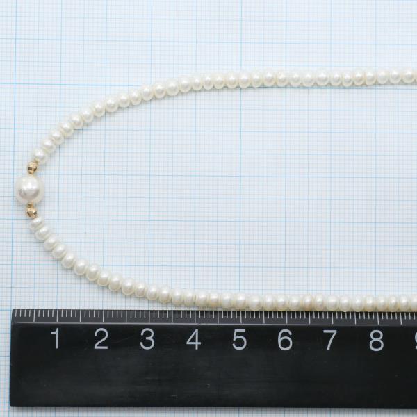 K18 Yellow Gold Pearl Necklace in Pristine Condition