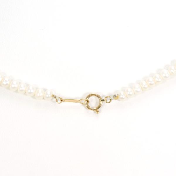 K18 Yellow Gold Pearl Necklace in Pristine Condition