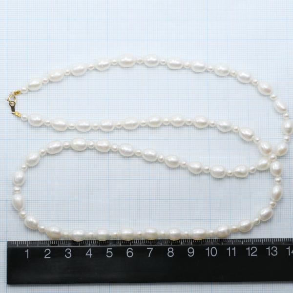 K18 Yellow Gold Pearl Necklace in Excellent Condition