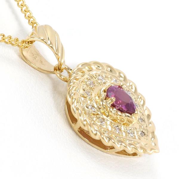 K18 Yellow Gold Ruby Necklace