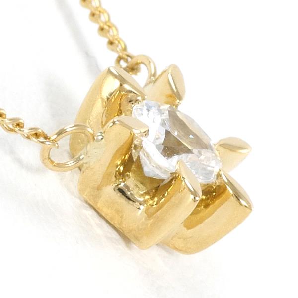 K18 Yellow Gold White Sapphire Necklace